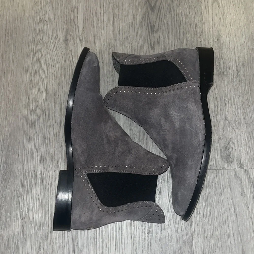 Authentic JIMMY CHOO MERRIL FLAT' SLIP-ON ANKLE BOOTS
